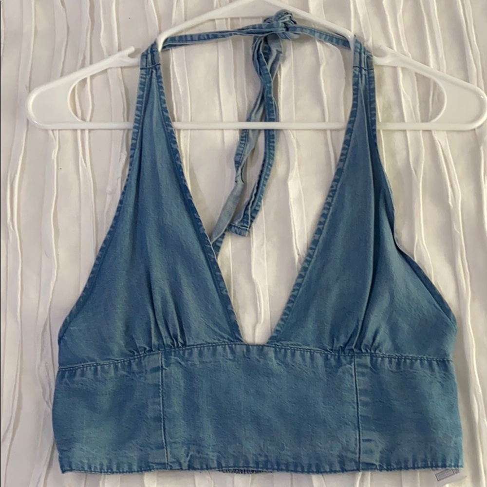 COPY - Denim Halter Top (M)